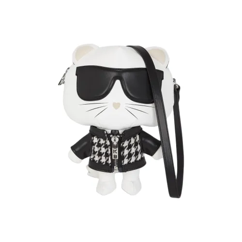 KARL LAGERFELD IKON Полиуретан Сумка через плечо Женская Черный Белый