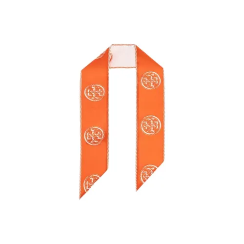 TORY BURCH Шелковые шарфы Женские Апельсин