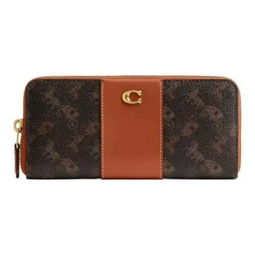 COACH Essential Кожа Телячья Кожа Кошелек Маленький Женский Коричневый