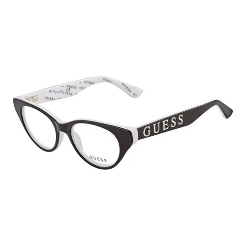 GUESS Пластик Кошачий глаз Оправы для очков Унисекс Черный