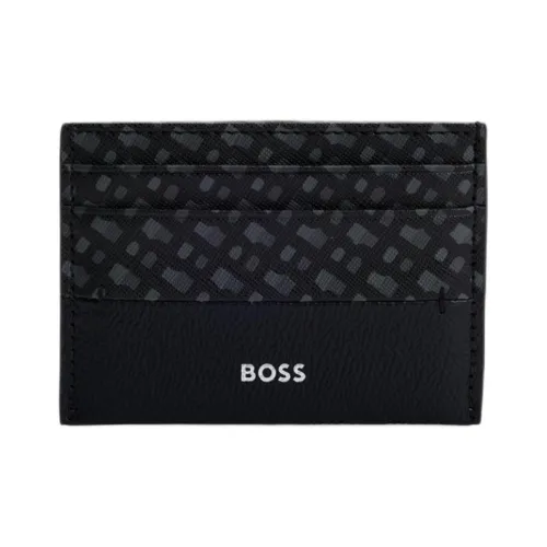 Hugo Boss Переработанная кожа Держатель для карт Мужской Черный