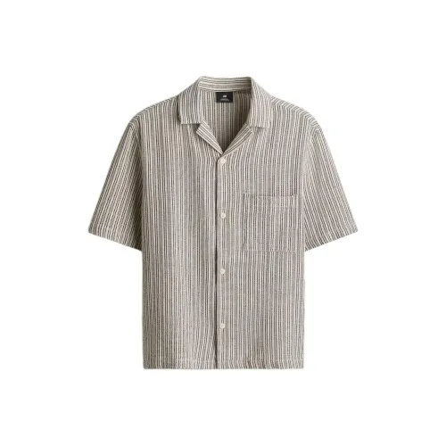 H&M Бежевый/Коричневый Мужские Рубашки