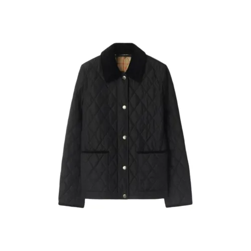 Burberry Черные Женские Объемные Куртки (Пуфы)