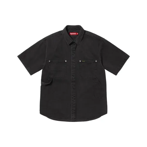 Supreme SS25 WEEK11 Loose Fit S S Denim Painter Shirt Unisex