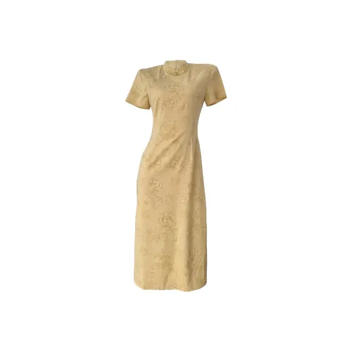 QIAOMONVHAI Короткое платье с короткими рукавами женское