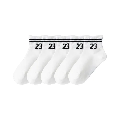 BIG WASP Носки 5 пар белые детские
