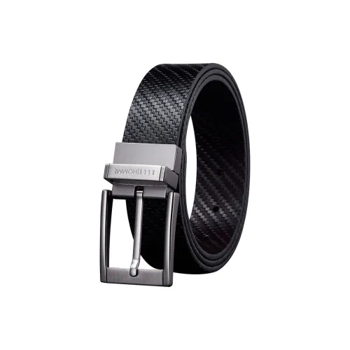 ELLE HOMME Коровья кожа Бизнес Минималистский стиль Ремень Повседневный Универсальный Студенческий Ремень Мужской Металлический 3,3 см