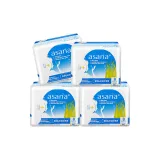 4 шт* Ashana Фиолетовый Ядерный Экстра Тонкий Ежедневные Гигиенические Прокладки