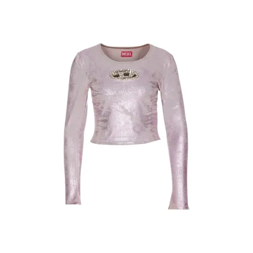 DIESEL Розовые Женские Футболки
