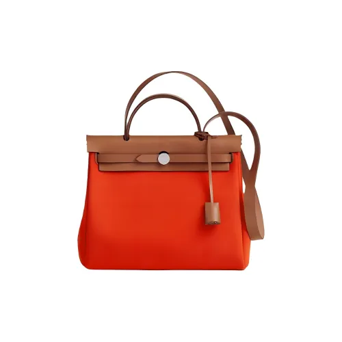 HERMES Herbag Холст и кожа Сумка через плечо Сумка Обычная Женская