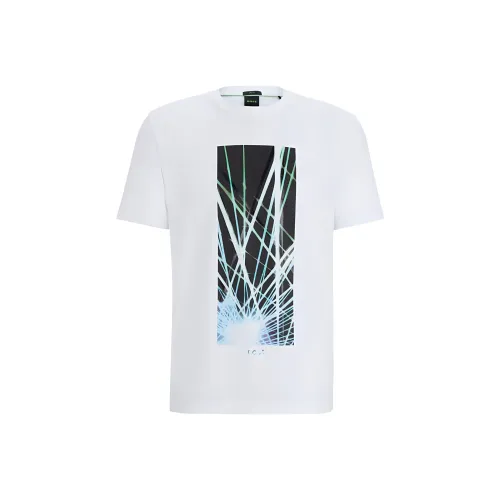 Hugo Boss Белые Мужские T-рубашки