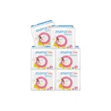 6 пачек * Ashana, фиолетовый, ядерный, экстра тонкий, мини, гигиенические прокладки