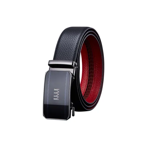 ELLE HOMME Ремни из натуральной коровьей кожи мужской металлический ширина 3,5 см