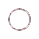 Серебряный Красный/Гоночный Стальной Ремешок