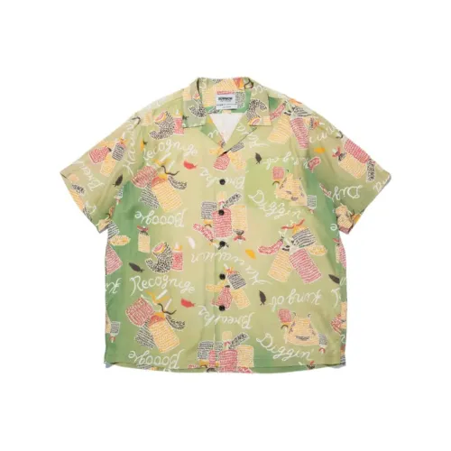 Bowwow SS25 【Арочный Wow×RECOGNIZE】 HAWAIIAN BREAKS HAWAIIAN Рубашки SUNBURN Рубашка Унисекс