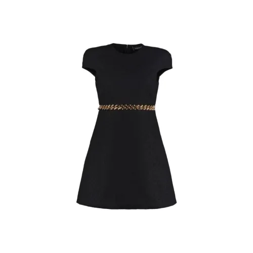 VERSACE SS22 Короткий рукав Платье Женское Черное
