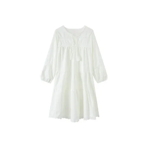 DOSOHEB Длинное платье с длинными рукавами женское