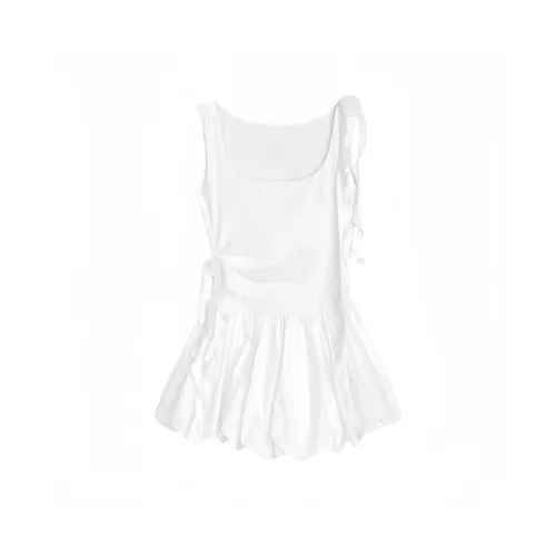 COHX Белые Женские Платья без рукавов