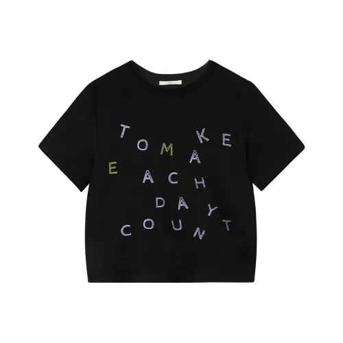 SLEEP AT 11 Черные Женские Футболки