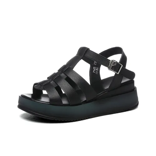 Golden Silk Rabbit Римские сандалии 5 см Женские