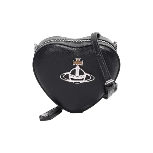 Vivienne Westwood Сумка через плечо в форме сердца из синтетической кожи мини женская черная