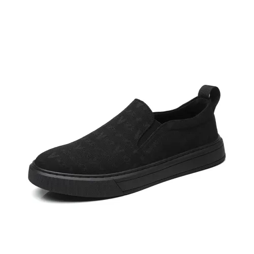 SENJIALUO Устойчивые к истиранию Легкие Скейтборд Кроссовки с низким верхом Мужские Черные