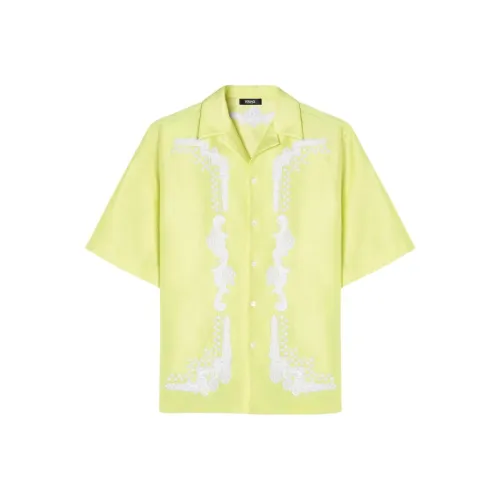 VERSACE Желтые Мужские Рубашки
