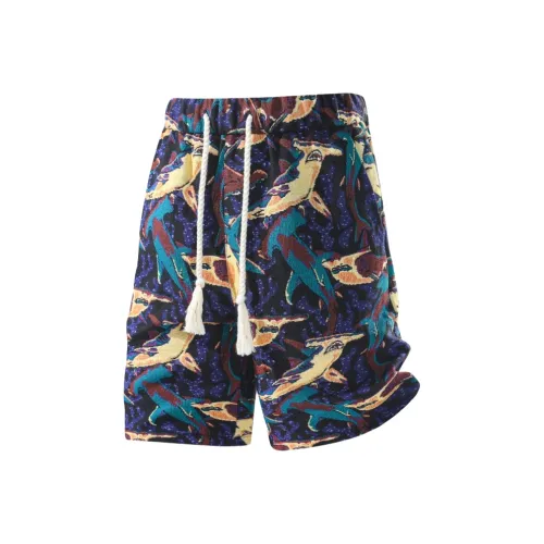 PEIMENG Темно-синие мужские пляжные шорты