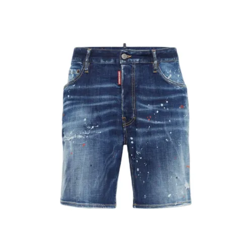 DSQUARED 2 Повседневные шорты Мужские Морской синий