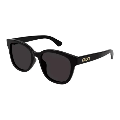 GUCCI Круглые Солнцезащитные очки Мужские Черные