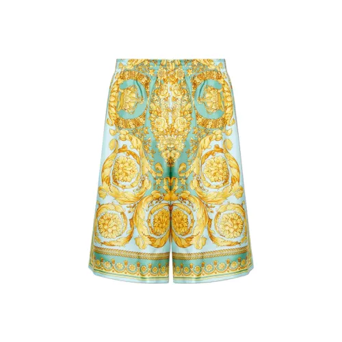 VERSACE Повседневные шорты Мужские Желтые