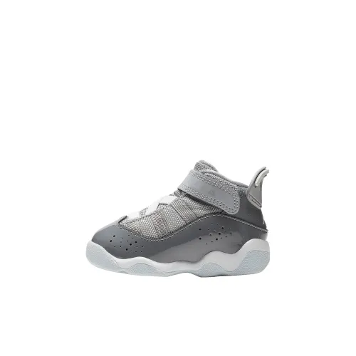 Jordan Air Jordan 6 Кольца Slip-resistant Shock Absorbers Низкий топ Обувь для малышей Gray Infant And Toddler