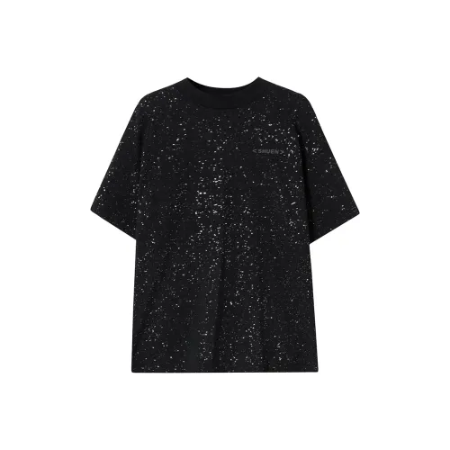 SOON FLOWER Т-рубашка с оборванным рукавом женская черная