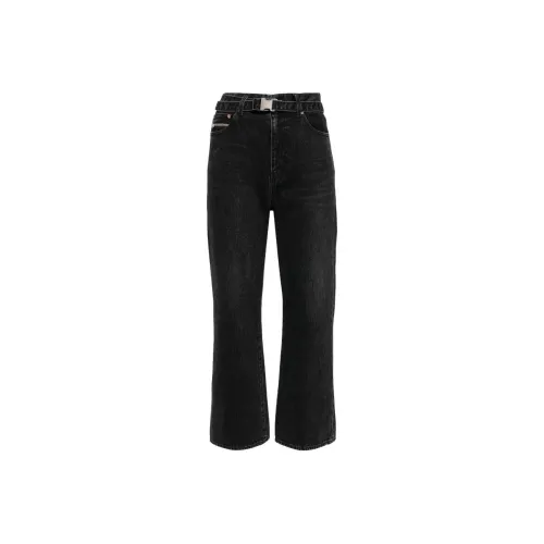 sacai Женские джинсы черного цвета