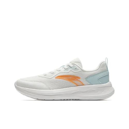 ANTA Противоскользящий и Дышащий Низкий Топ Повседневные Тренировочные Беговые Кроссовки Женские Белые Зеленые