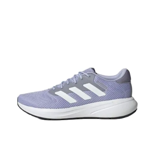 Adidas Response Runner Slip-resistant Abrasion-resistant Low-top Беговые кроссовки Унисекс Фиолетовый Белый