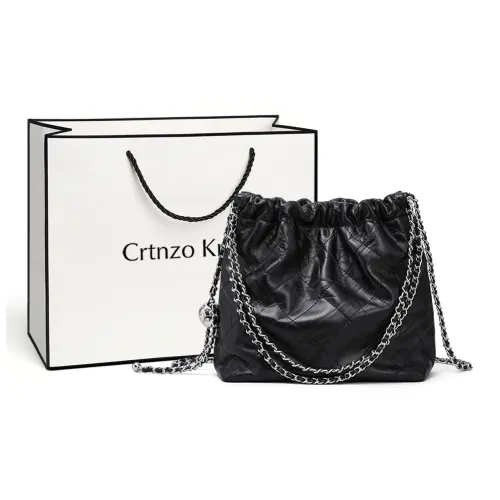 Crtnzo Kroez Сумка через плечо из коровьей кожи стандартная женская черная