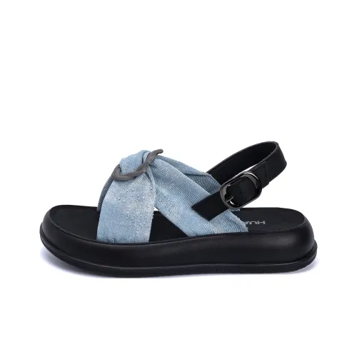 HUANQIU One Ремешок Сандалии 3,5 см Женские Синие