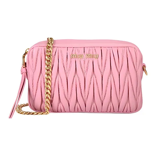 MIU MIU Sheepskin Сумка через плечо Женская Розовая