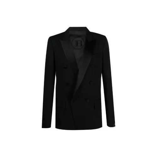 BALMAIN Бизнес-костюм пальто мужской черный