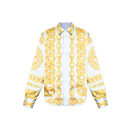 VERSACE Желтые Мужские Рубашки