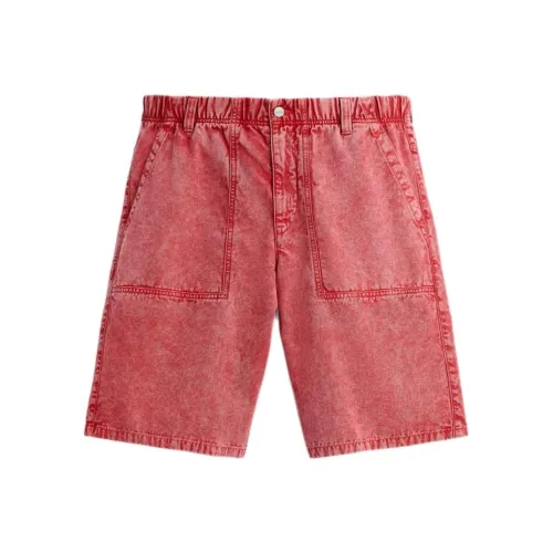 ZARA Red Men's Casual Shorts ZARA Красные Мужские Повседневные Шорты