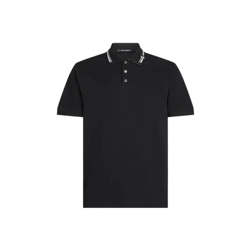 Karl Lagerfeld SS25 Поло Мужское Черное