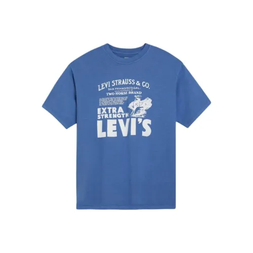 Levis Holland Синий Мужской T-Рубашки