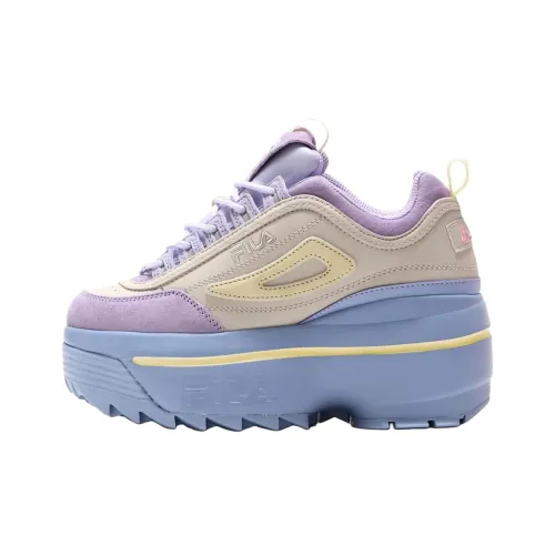FILA Disruptor 2 Low Топ Повседневная обувь Унисекс Бежевый Фиолетовый