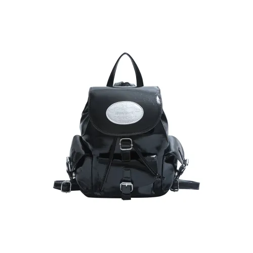 Homeboisportclub ПУ (полиуретан) Рюкзак Унисекс Черный Серебристый Белый