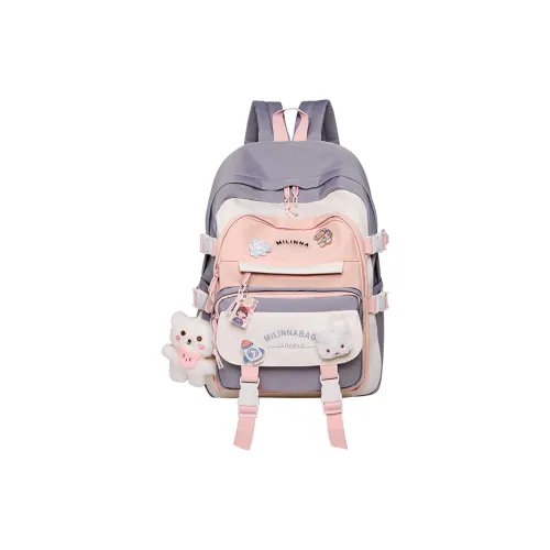 Narandu Ткань Рюкзак Стандартный Женский Розовый Фиолетовый