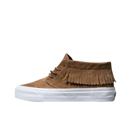 Vans Chukka Moc Аbrasion Resistant MID Топ Скейтборд Кроссовки Женские Коричневый
