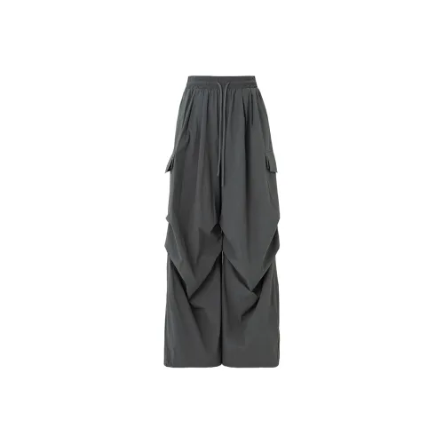 SOON FLOWER Карго Брюки Женские Темно-Серый