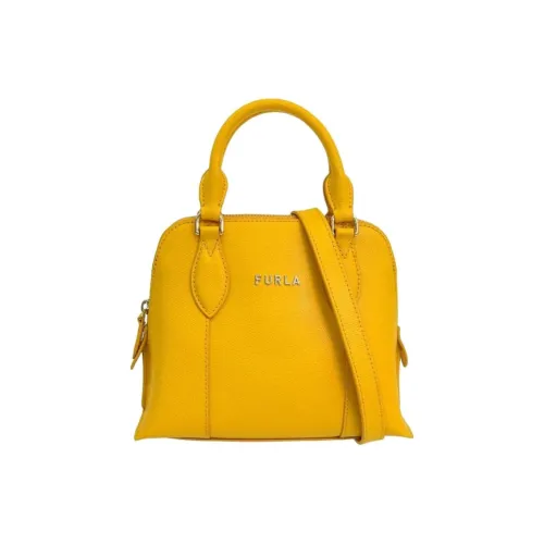 Furla Vittoria Кожа Сумка через плечо Мини Женская Желтая